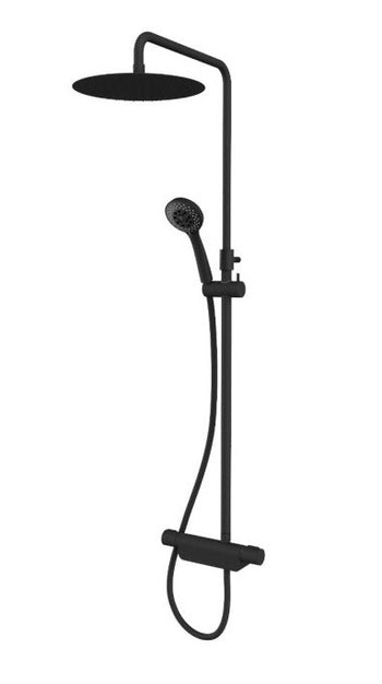 Aqualisa Midas 220 Shower Column- Matt Black | MD220SC.MB