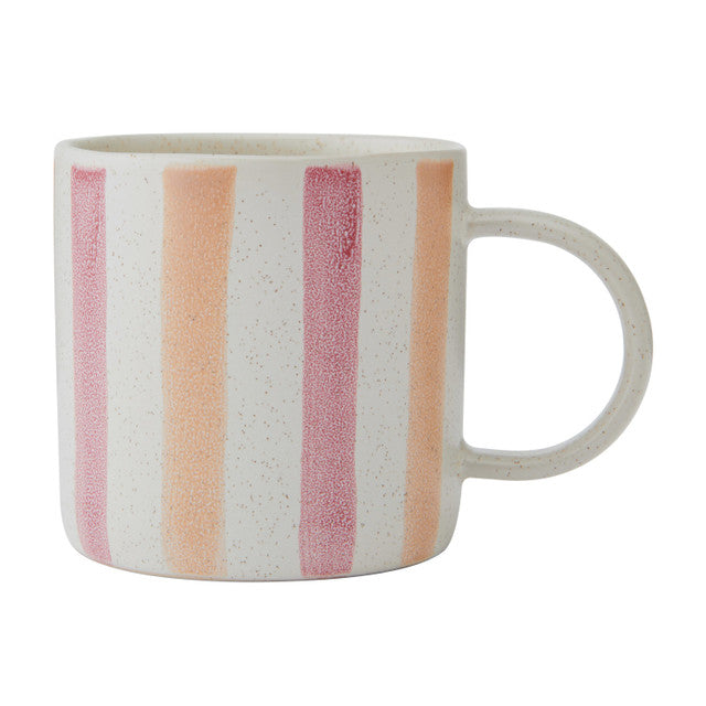Mikasa Pink And Orange Stripe Mug 380ml | MKMUG03