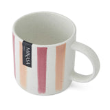 Mikasa Pink And Orange Stripe Mug 380ml | MKMUG03