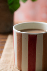 Mikasa Pink And Orange Stripe Mug 380ml | MKMUG03