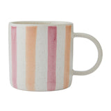 Mikasa Pink And Orange Stripe Mug 380ml | MKMUG03