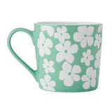 Mikasa Wax Resist Green Flower Mug 360ml | MKMUG06