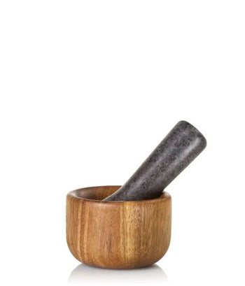 Ad Hoc Pestle & Mortar Wood Granite 9cm | MO40
