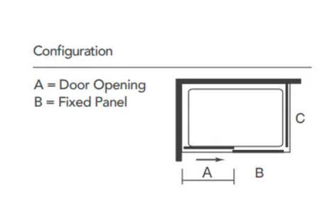 Merlyn Mbox Low Level Access Sliding Shower Door