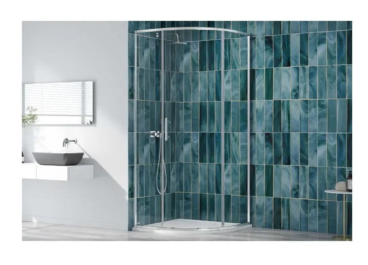 Merlyn 6 Series Sleek One Door Quadrant - Matt Black