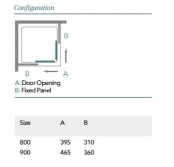 Merlyn Series 6 Corner Door