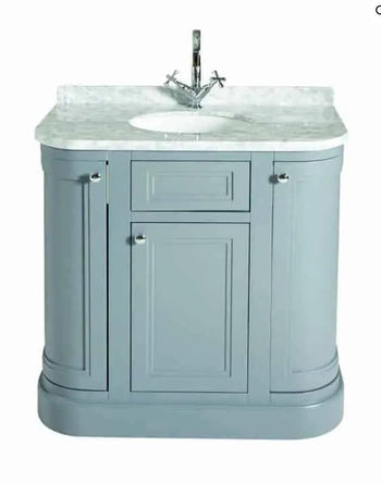 Merrion 900mm Traditional Bathroom Unit inc Marble Top & Undermount Sink