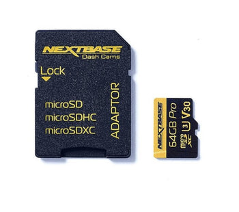 Nextbase 64GB U3 MicroSD Card and MicroSD Adapter | NBDVRS2SD64GBU3