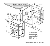 Bosch Series 4 Built-Under Double Oven | NBS533BB0B