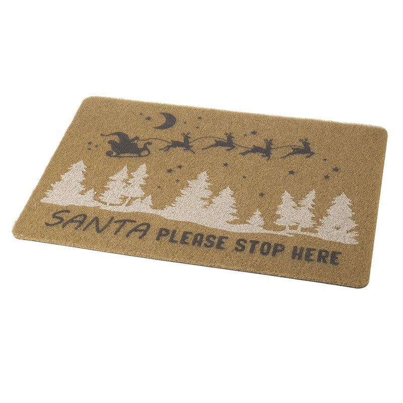 Heaven Sends Santa Please Stop Here Palm Doormat | NHH352