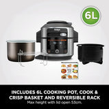 Ninja Foodi 11-in-1 SmartLid Multi-Cooker 6L | OL550UK