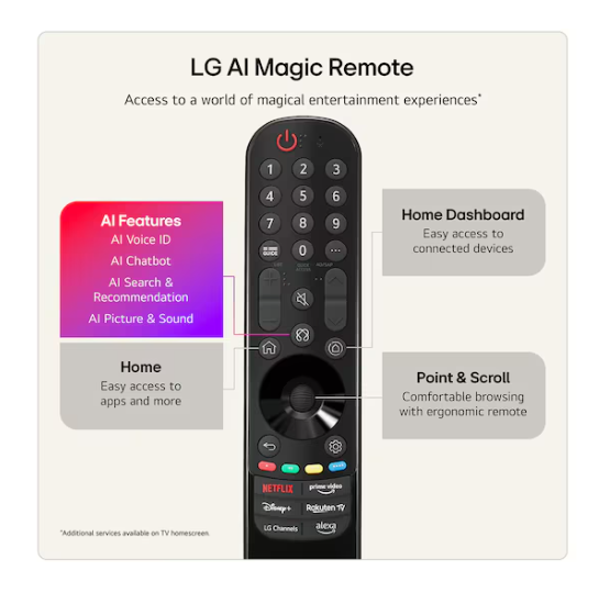 LG 65" OLED AI B6 4K Smart TV | OLED65B65LA.AEK