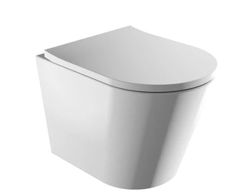 Tampa Rimless Wall Hung Pan inc Seat | OMTAMPAMWB