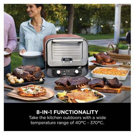 Ninja Woodfire Electric Outdoor Oven, Artisan Pizza Maker and BBQ Smoker | OO101UK