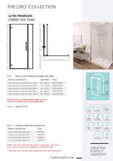 Flair Oro Bifold Door with Ultra Frameless Corner Side Panel