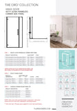 Flair Oro Hinge Door with Ultra Frameless Corner Side Panel