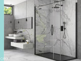 Flair Oro Hinge & Inline Door with Ultra Frameless Corner Side Panel