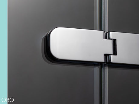 Flair Oro Hinge & Inline Door with Ultra Frameless Corner Side Panel
