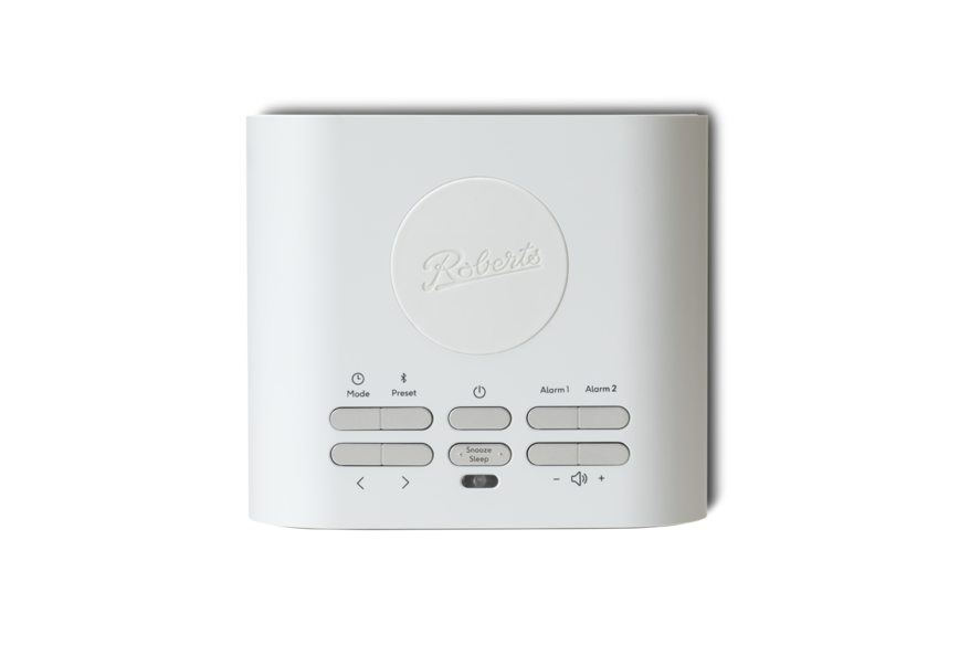 Roberts Ortus Charge FM Clock Radio Bluetooth - White | ORTUSCHARGEWH
