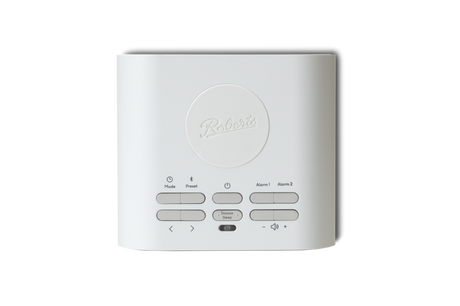 Roberts Ortus Charge FM Clock Radio Bluetooth - White | ORTUSCHARGEWH