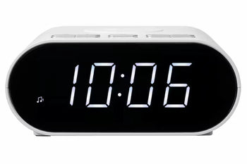 Roberts Ortus Charge FM Clock Radio Bluetooth - White | ORTUSCHARGEWH