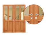 Oak Double Door Dividers
