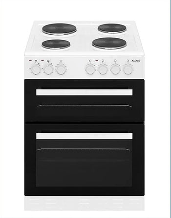 PowerPoint 60cm Double Cavity with Solid Hob - White | P06E2S1W