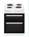 PowerPoint 60cm Double Cavity with Solid Hob - White | P06E2S1W