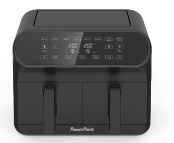 PowerPoint 8L Two Drawer Air Fryer | P8382BL