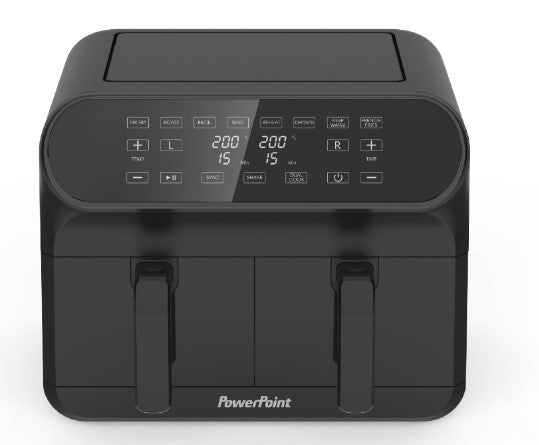 PowerPoint 8L Two Drawer Air Fryer | P8382BL