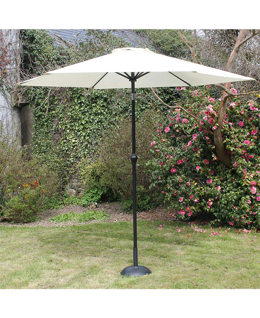 2.7m Steel Parasol with Crank Cream | PASCCR269