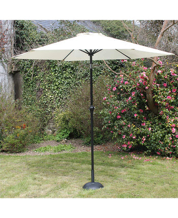 2.7m Steel Parasol with Crank Cream | PASCCR269