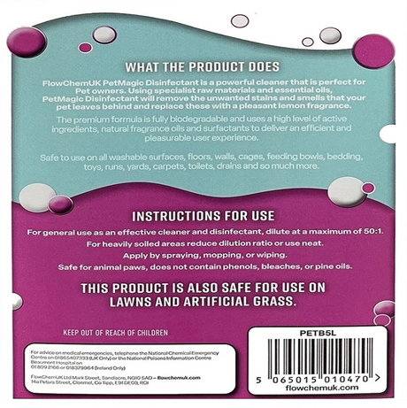 Flow 5L Pet Disinfectant Bubble Gum | PETB5L