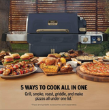 Ninja Flex Flame Outdoor BBQ Cooking System Blue & Gold | PG301UKBL
