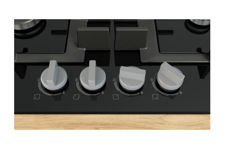 Bosch Series 4 60cm Gas Hob  - Black | PNP6B6K40