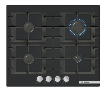 Bosch Series 4 60cm Gas Hob  - Black | PNP6B6K40