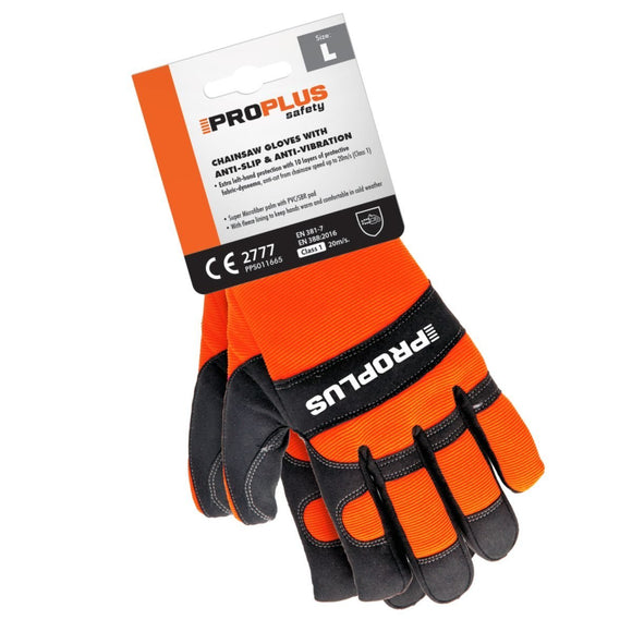ProPlus Chainsaw Protective Gloves - Large | PPS011665