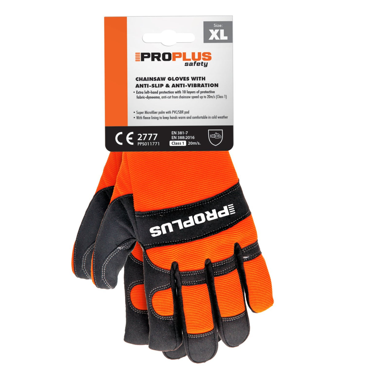 ProPlus Chainsaw Protective Gloves- XLarge | PPS011771