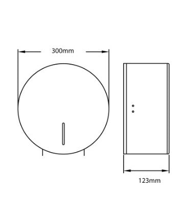 Mediclinics Toilet Paper Dispenser - Satin | PRO787CS