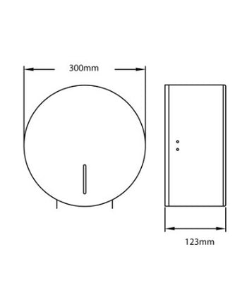 Mediclinics Toilet Paper Dispenser - Satin | PRO787CS