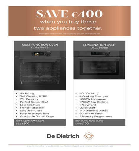 De Dietrich Multi Function Oven & Combination Oven Pack