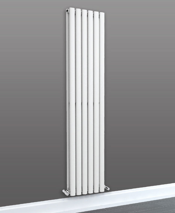 Porto Vertical Double Panel Radiator- Matt White – Ganly's