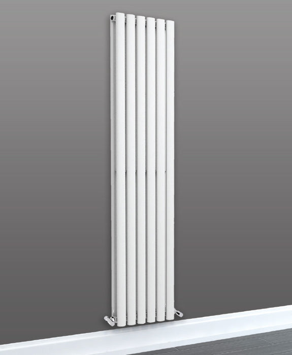 Porto Vertical Double Panel Radiator- Matt White