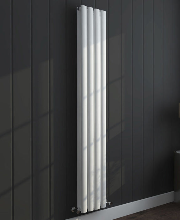 Porto Vertical Double Panel Radiator - Matt White