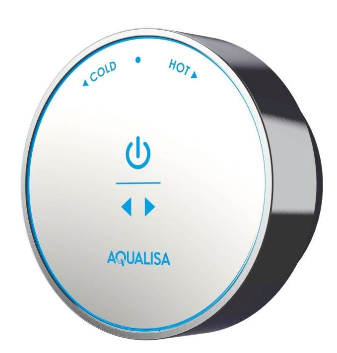 Aqualisa Quartz Blue Smart Digital Shower Concealed with Adjustable and Fixed Wall Head (Gravity Pumped) | QZSB.A2.BV.DVFW.20