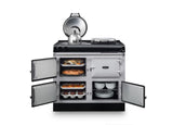 AGA R3 Series 100 Electric with Twin Hotplates - Linen with Stainless Steel trim | R31004EHLIN