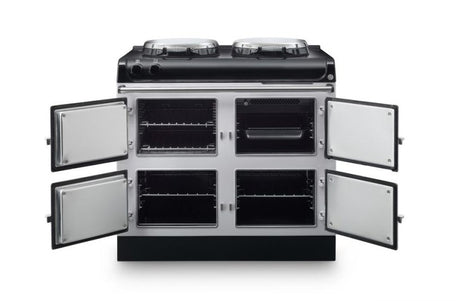 AGA R3 Series 100 Electric with Twin Hotplates - Linen with Stainless Steel trim | R31004EHLIN