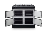AGA R3 Series 100 Electric with Twin Hotplates - Linen with Stainless Steel trim | R31004EHLIN