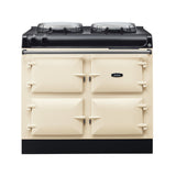 AGA R3 Series 100 Electric with Twin Hotplates - Linen with Stainless Steel trim | R31004EHLIN