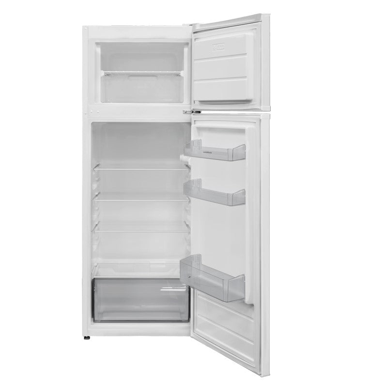 NordMende 54cm Freestanding 144cm Top Mount Low Frost Fridge Freezer - White | RFF266WH